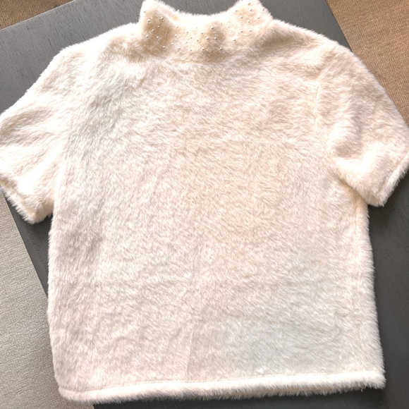 Zara Sweaters Zara Pearl Embellished Mock Turtleneck Sweater Poshmark